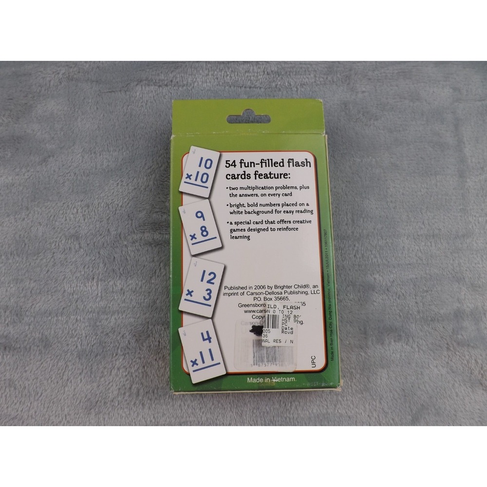 Math Flash Cards Grades Kindergarten - 4th  Set of‎ Four - Picture 10 of 10